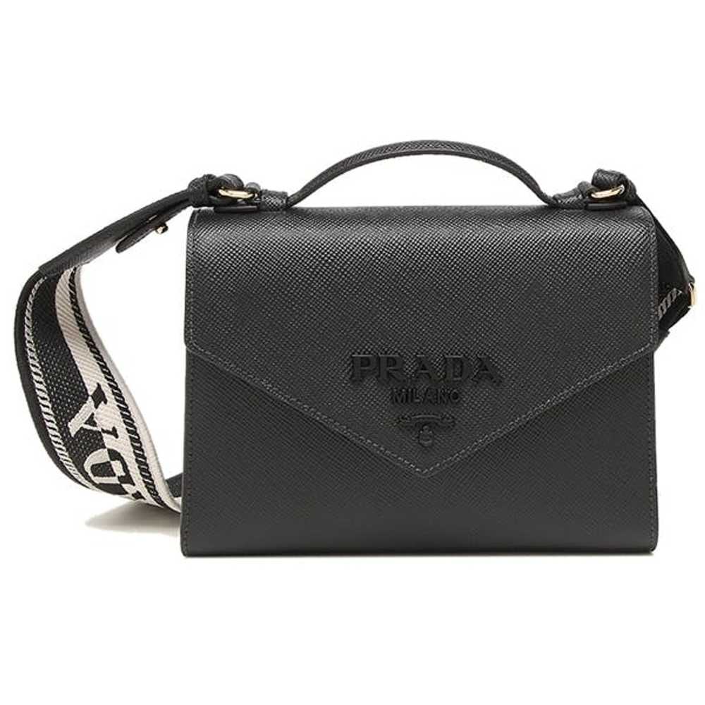 Prada Prada Shoulder Bag Handbag Monochrome Saffi… - image 4