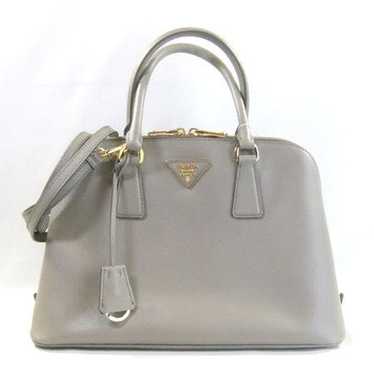 Prada Saffiano Clutch Bag Grey Leather Pony-style calfskin ref.958324 -  Joli Closet