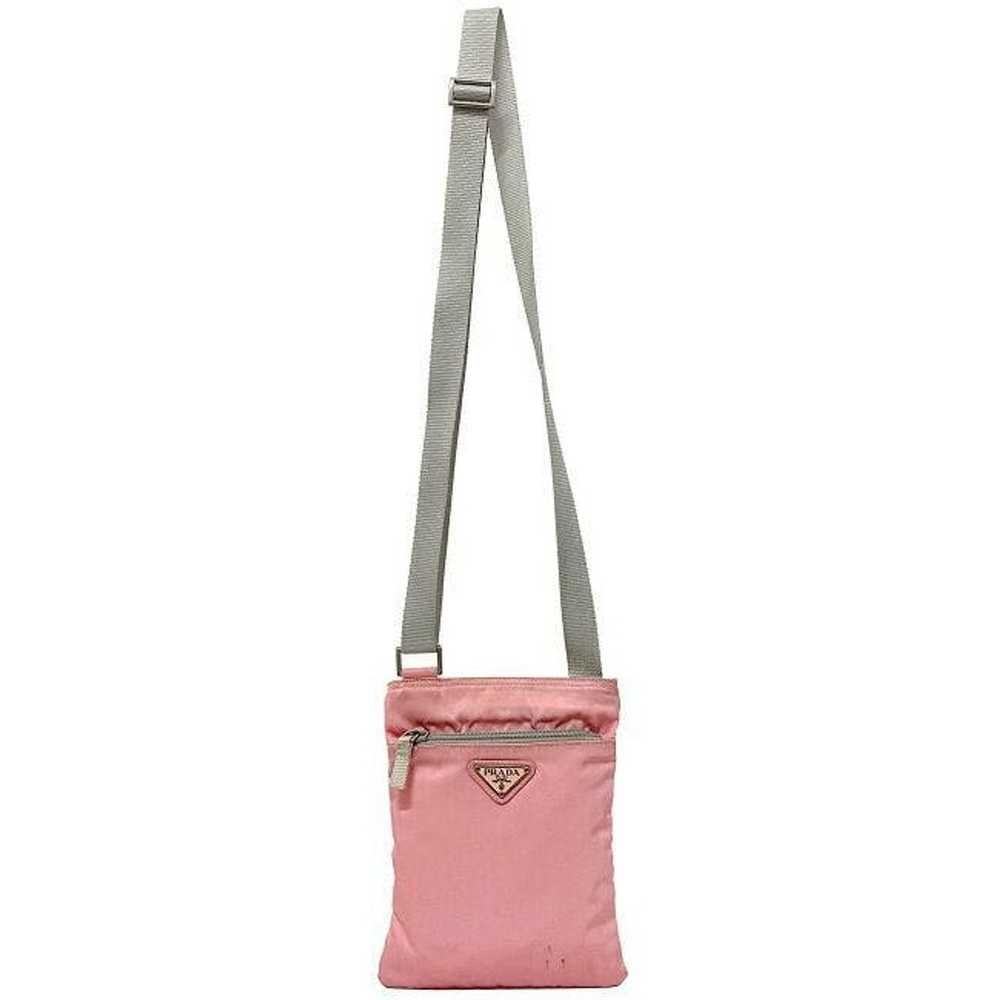 Prada Prada Shoulder Mini Bag Nylon Canvas Pink G… - image 4