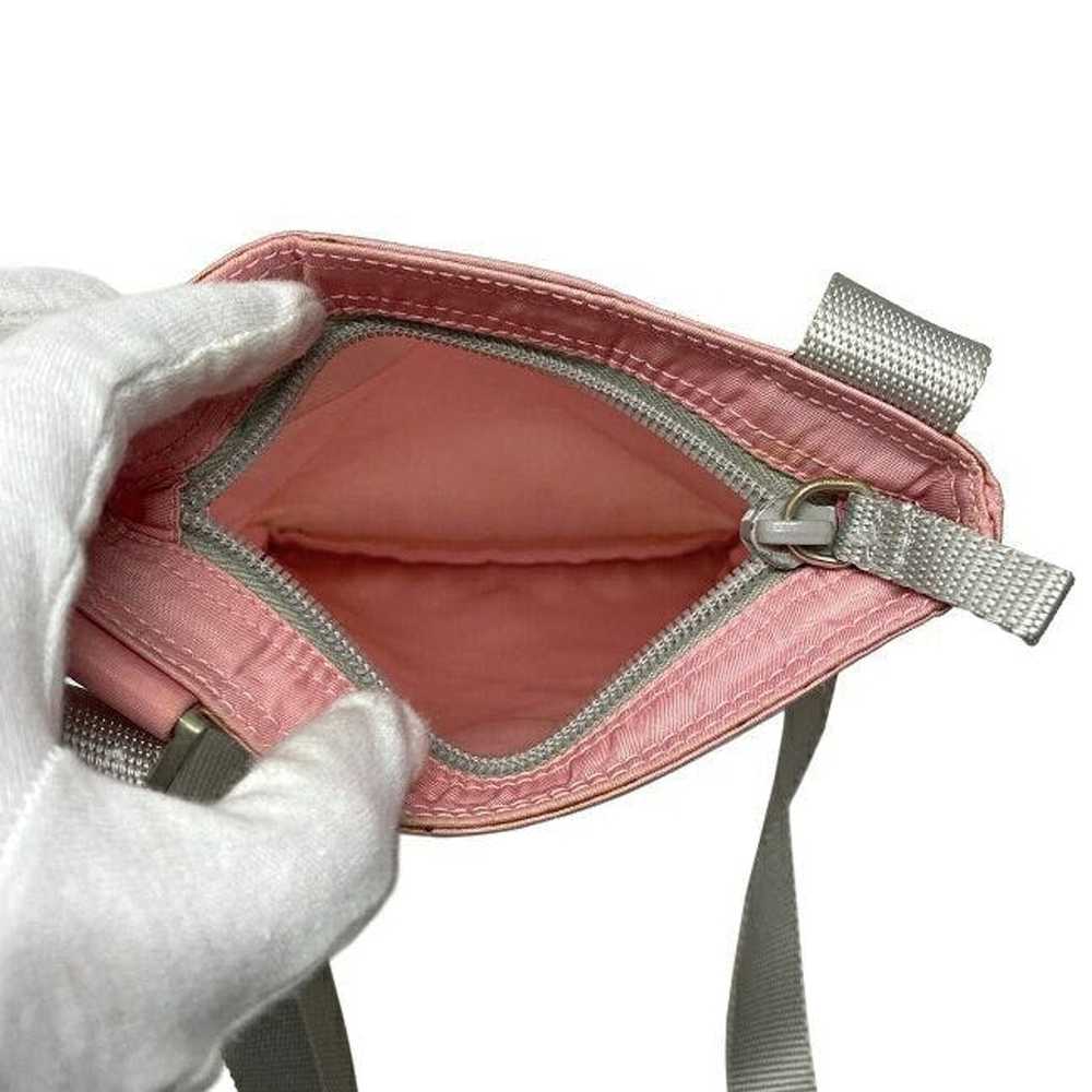 Prada Prada Shoulder Mini Bag Nylon Canvas Pink G… - image 8