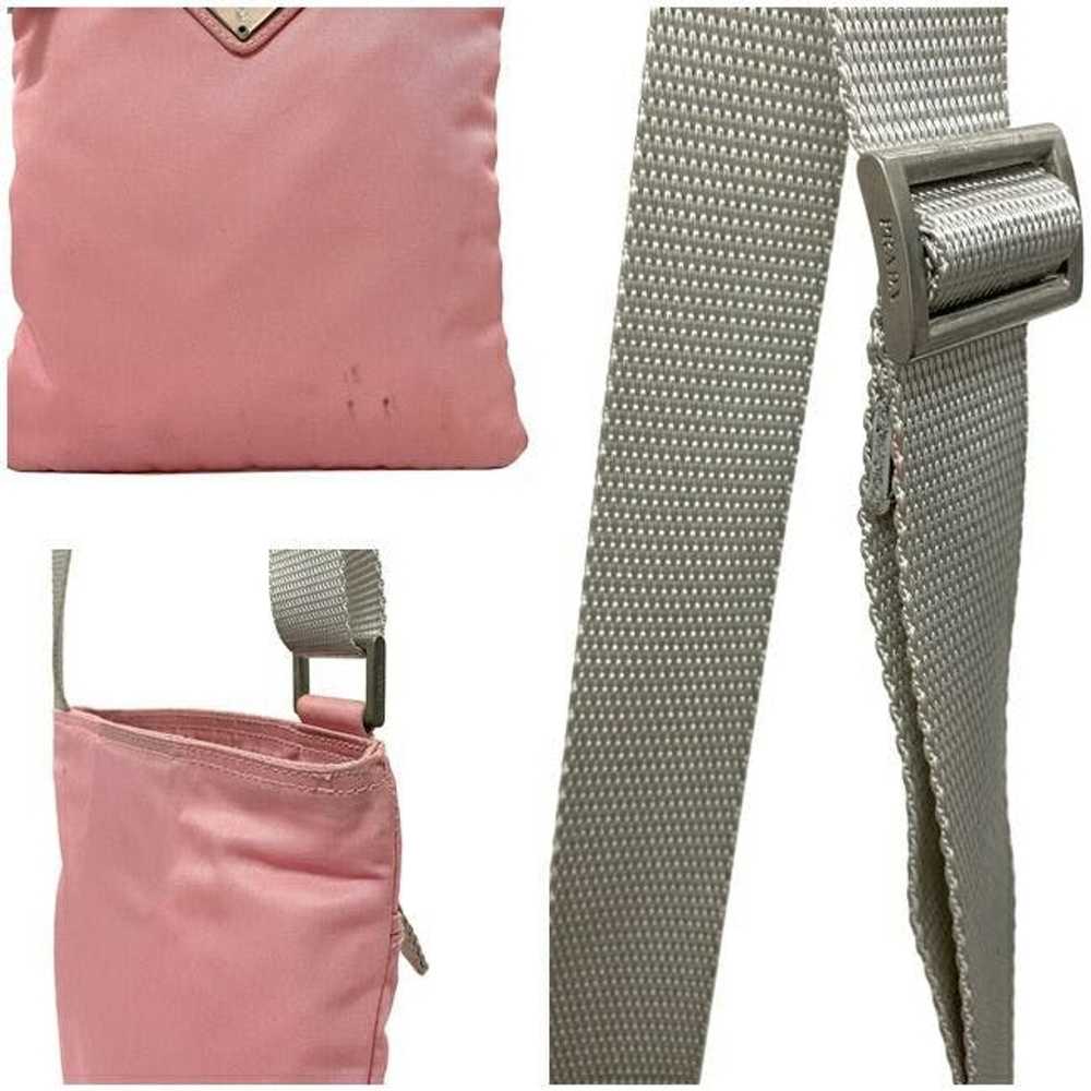 Prada Prada Shoulder Mini Bag Nylon Canvas Pink G… - image 9