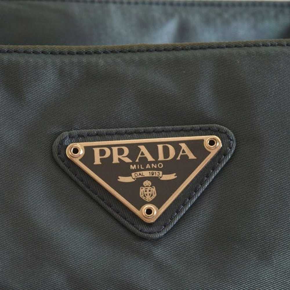 Prada Prada Handbag Nylon Blue - image 5