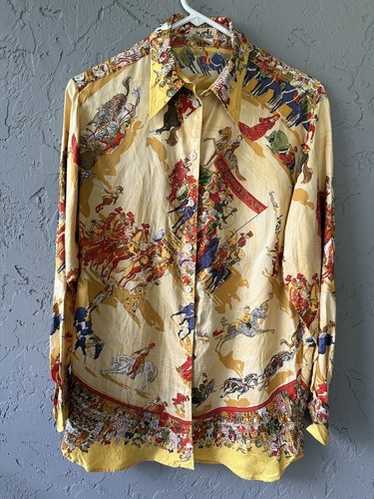 Hermes print silk shirt - Gem