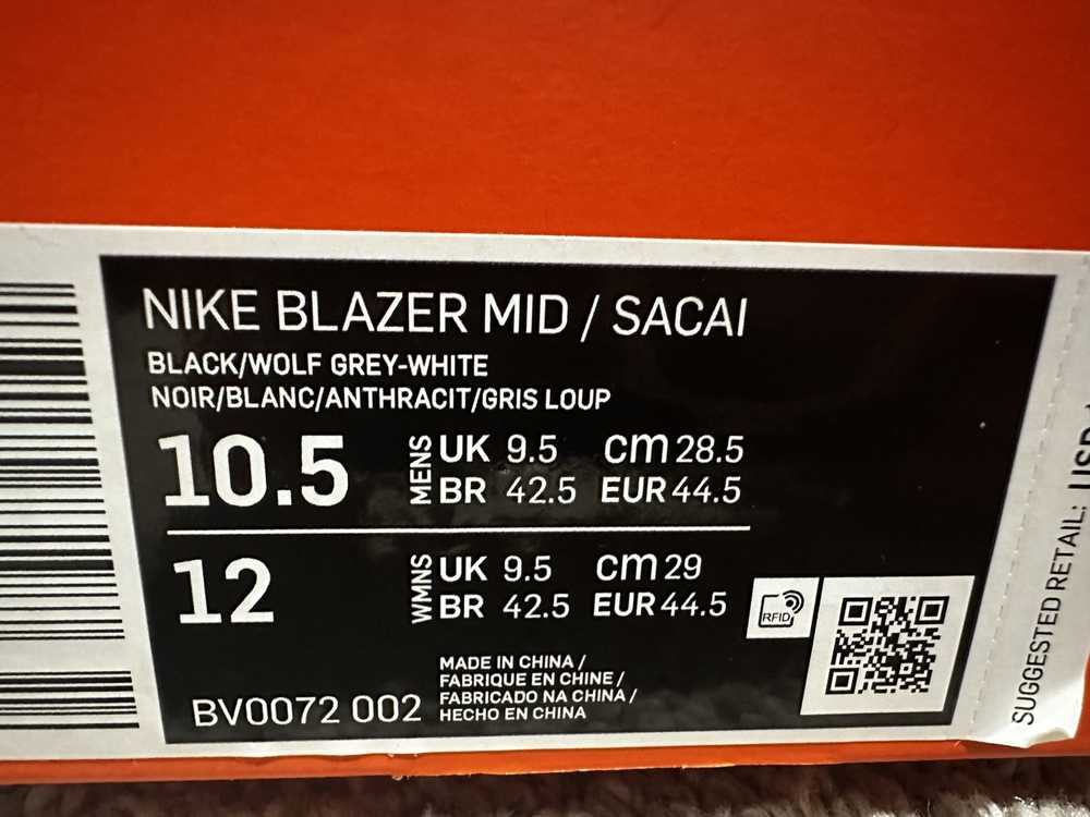 Nike × Sacai Sacai x Nike x Blazer Mid - image 2