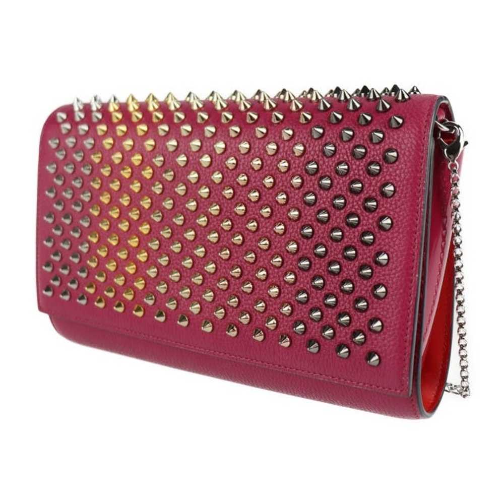 Christian Louboutin Black Studded Fiocco Box Cabo Clutch Bag Chain RRP  US$1,895+