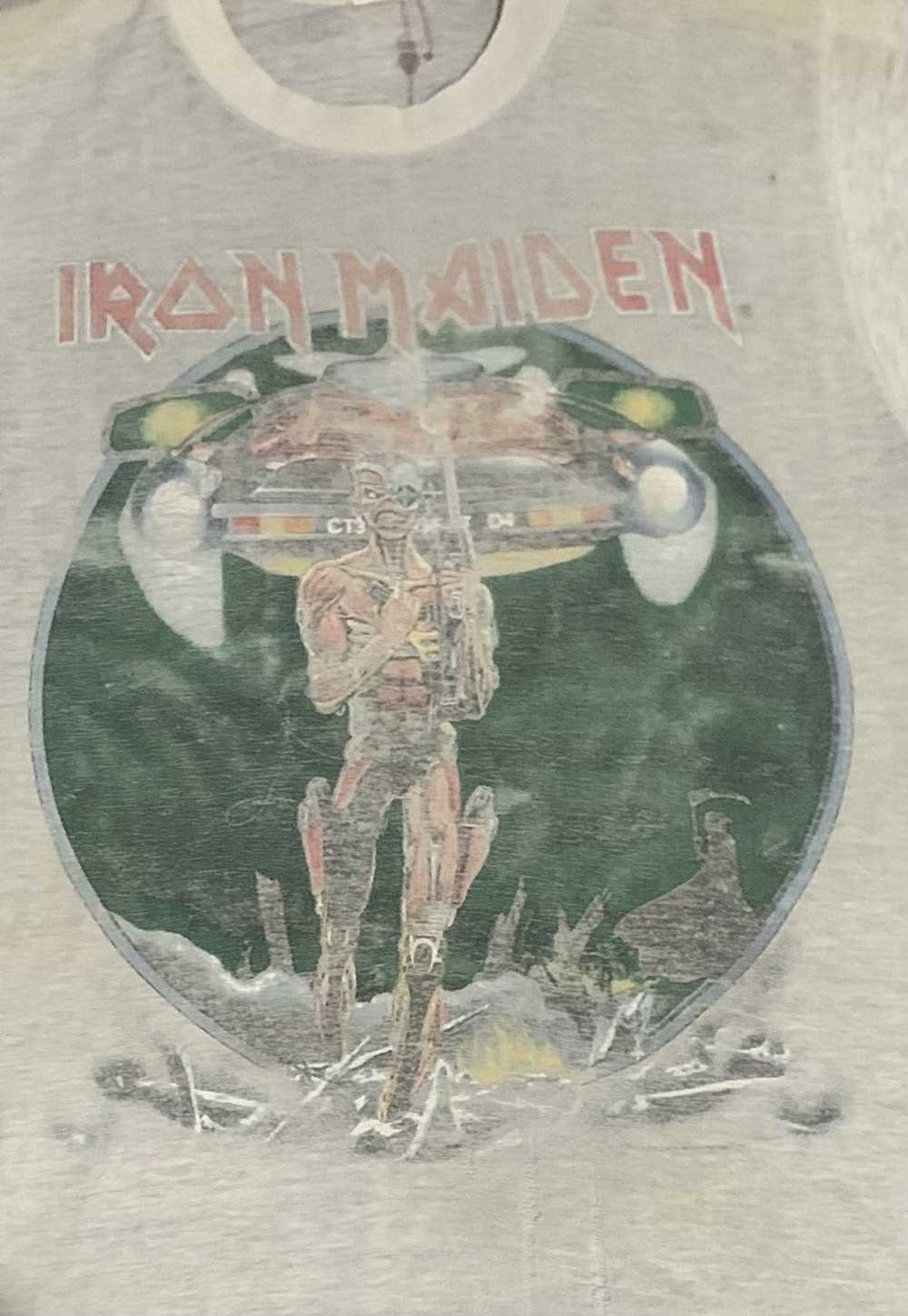 Iron Maiden × Vintage 80s Iron Maiden Somewhere o… - image 9