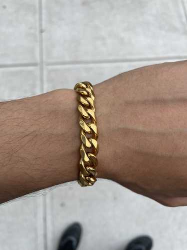 Jewelry × Vintage Gold 11mm Cuban Link Bracelet