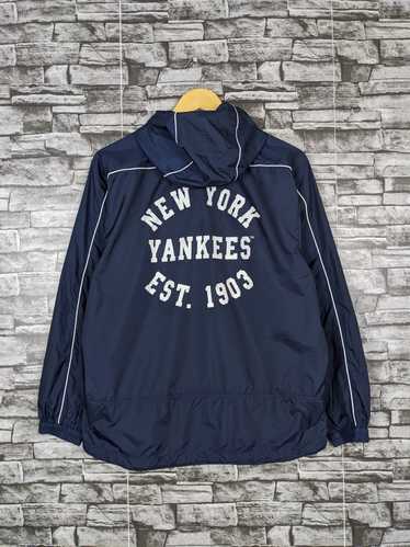 Vintage New York Yankees Majestic Windbreaker Jacket 2XL 1/4 Zip Pullo –  Throwback Vault