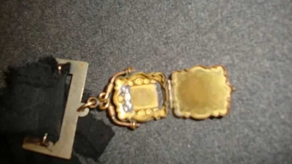 Antique Watch fob locket & buckle fancy Victorian… - image 3