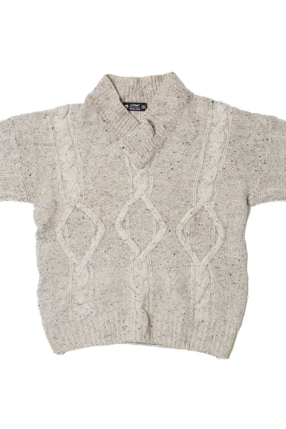 Vintage St. Michael Fisherman Sweater - image 3