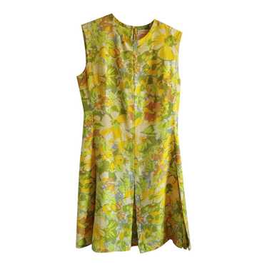 Silk dress - Silk dress, seamstress with yellow, … - image 1