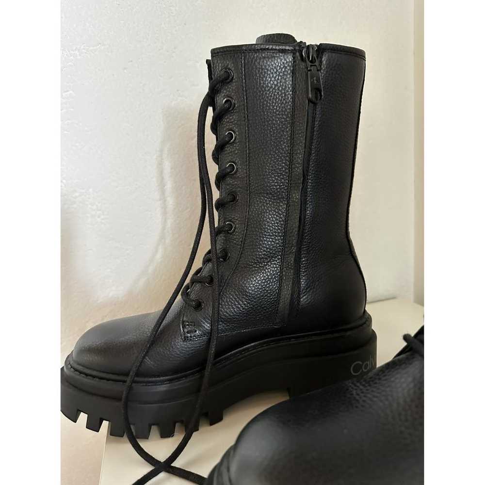 Calvin Klein Jeans Leather western boots - image 10