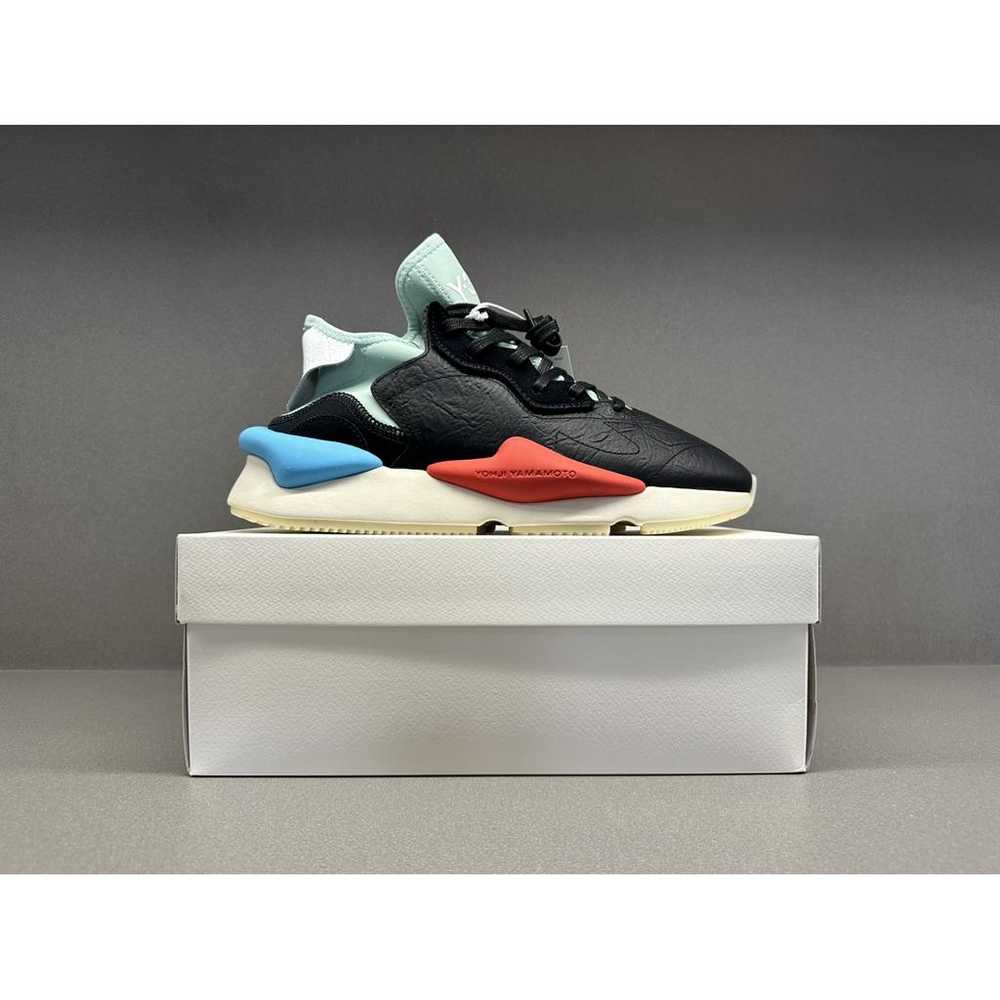 Y-3 Leather low trainers - image 4