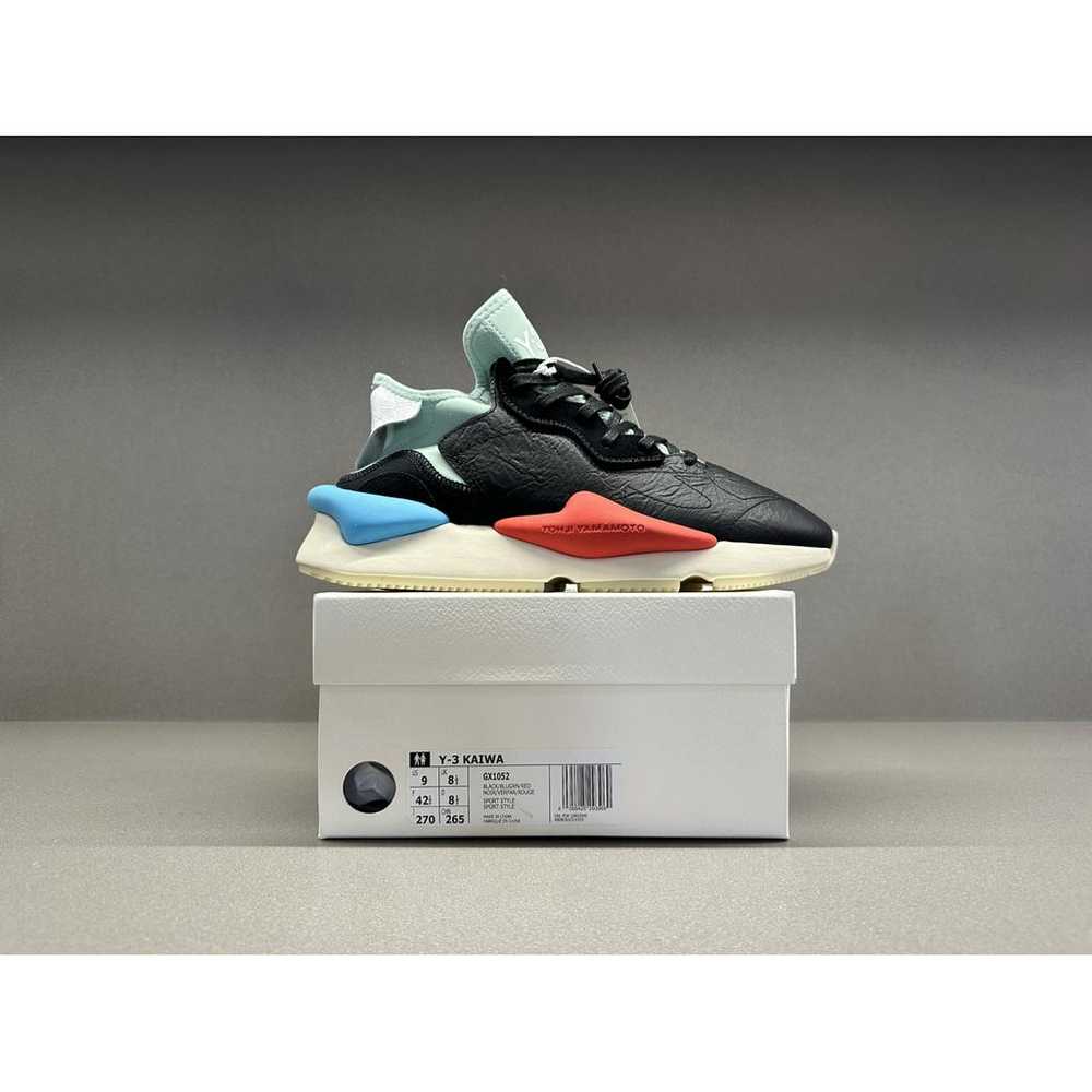 Y-3 Leather low trainers - image 4