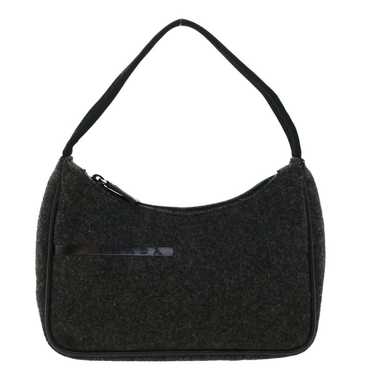 Prada Clutch Bag Wool in Black - image 1