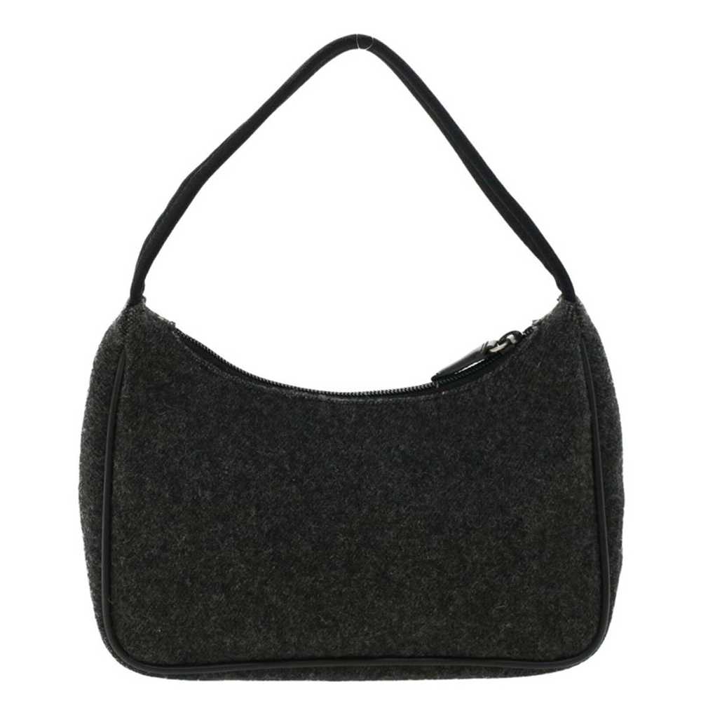 Prada Clutch Bag Wool in Black - image 2