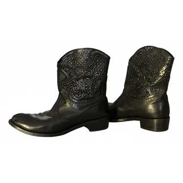 Sergio Rossi Leather cowboy boots