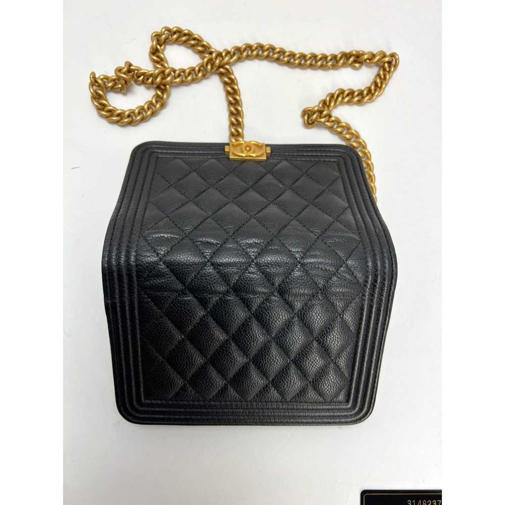 Chanel Chanel Caviar Quilted Mini Boy Clutch Wall… - image 10