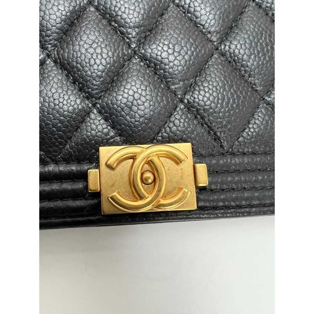 Chanel Chanel Caviar Quilted Mini Boy Clutch Wall… - image 12