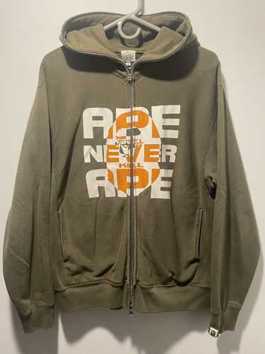 BAPE × kaws Milo Monogram full zip hoodie a bathing ape NIGO Size