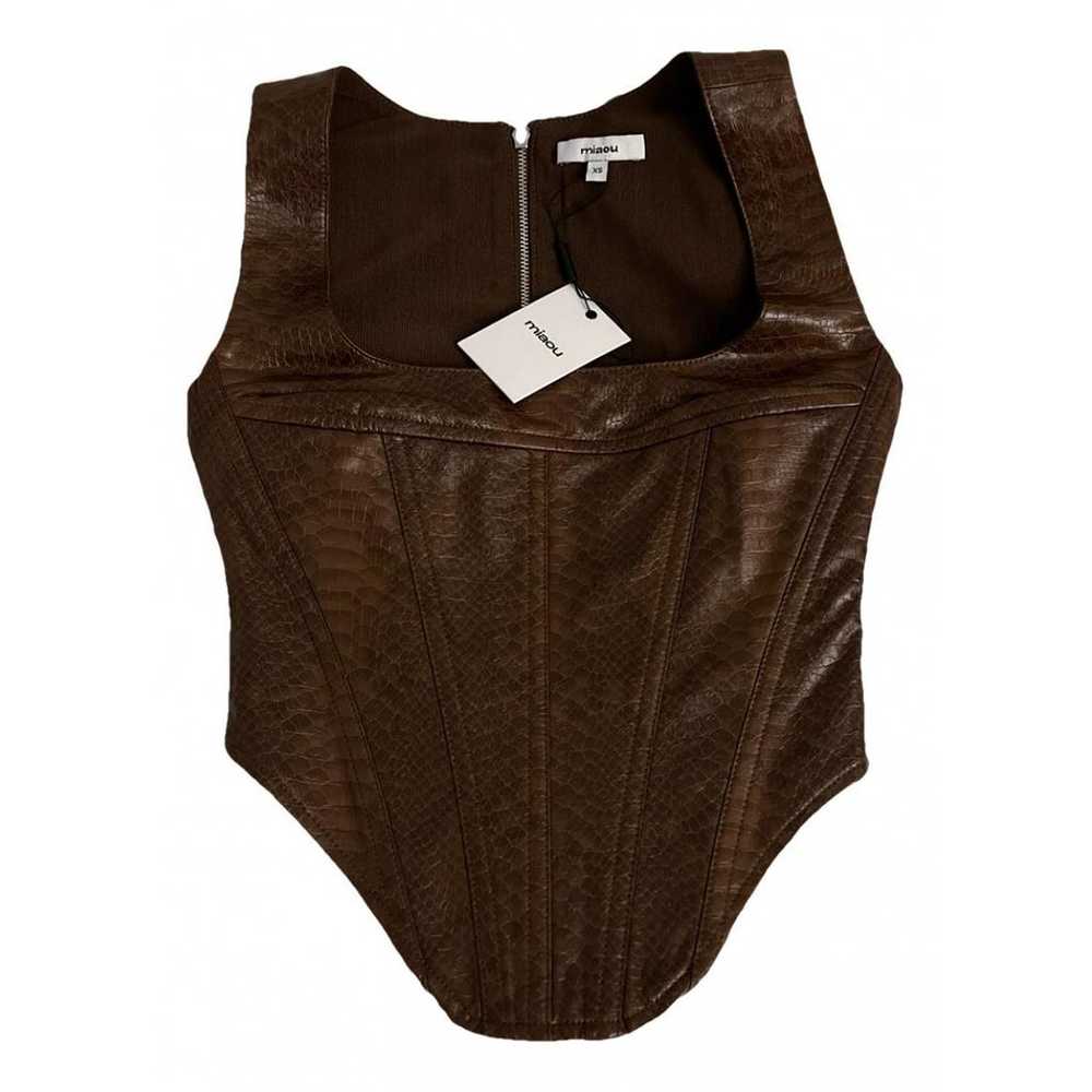 Miaou Vegan leather corset - image 1