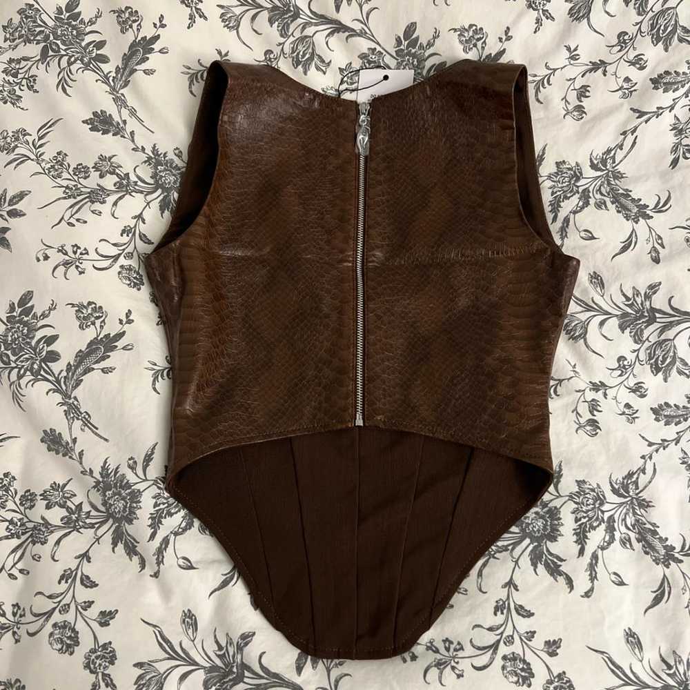 Miaou Vegan leather corset - image 2