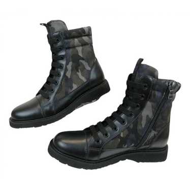 Prada Leather biker boots