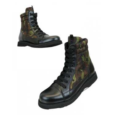 Prada Leather biker boots - image 1