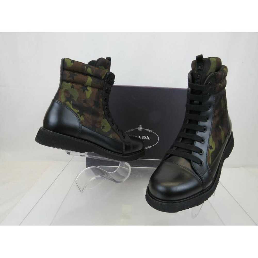 Prada Leather biker boots - image 5