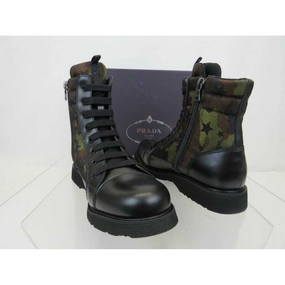 Prada Leather biker boots - image 8