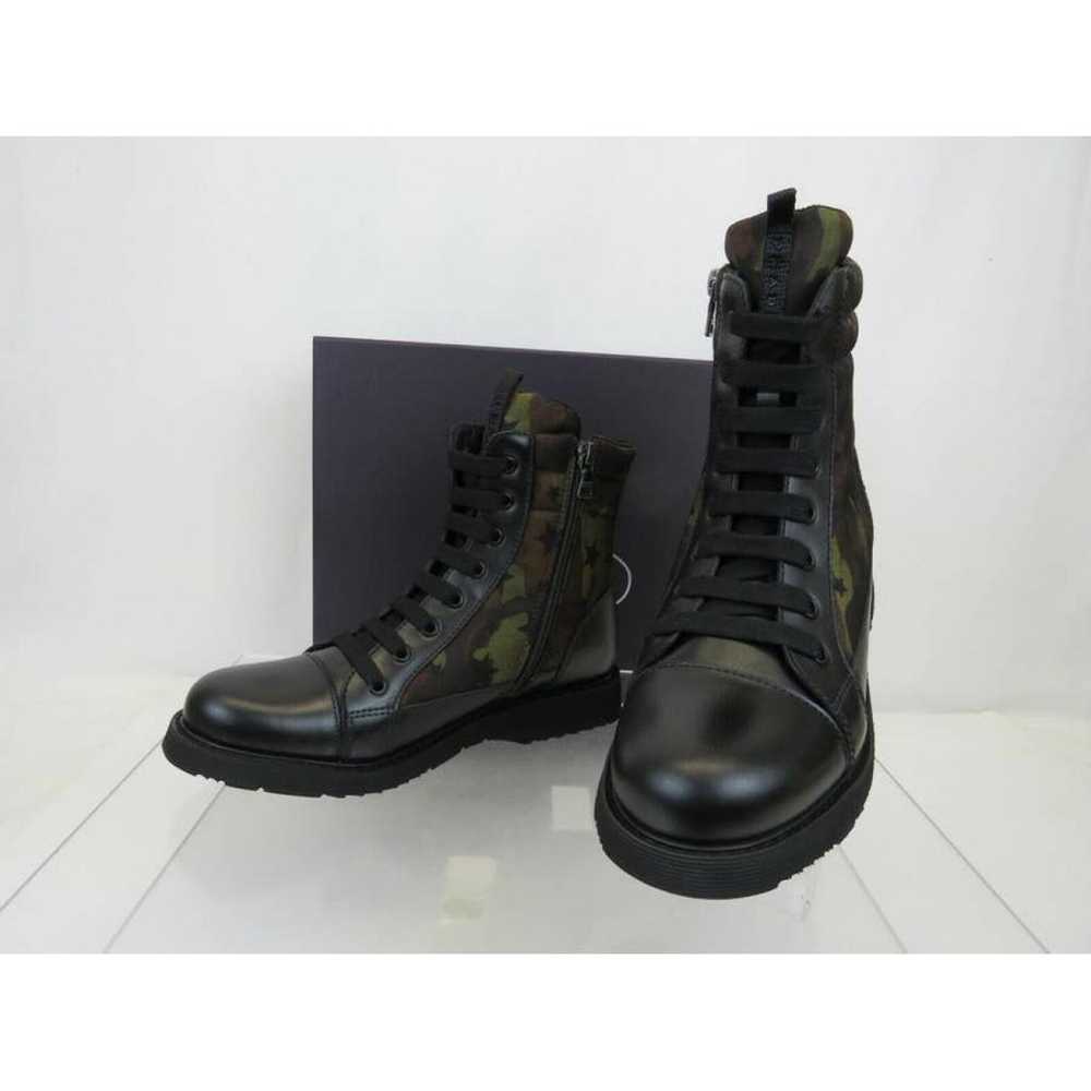 Prada Leather biker boots - image 9