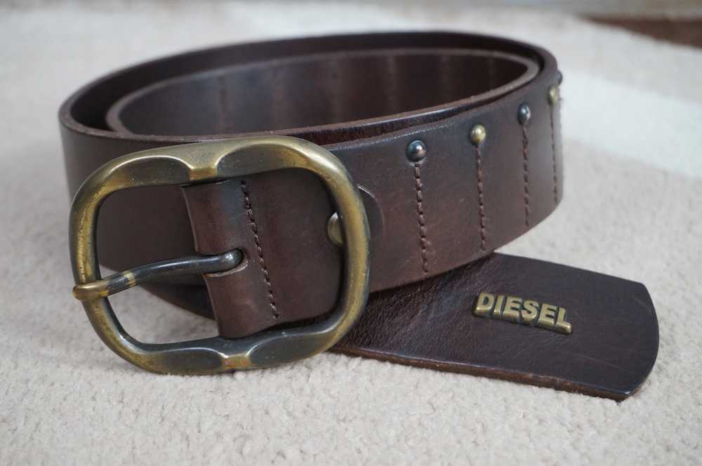 Diesel × Vintage Vintage DIESEL leather belt. Mad… - image 1