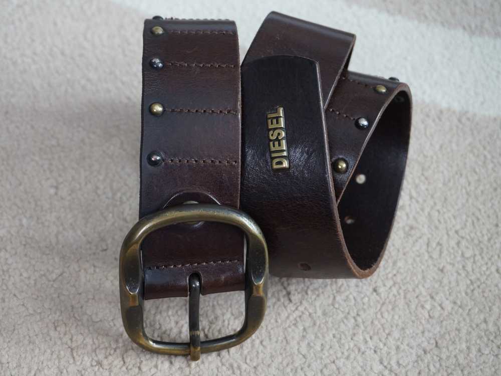 Diesel × Vintage Vintage DIESEL leather belt. Mad… - image 2