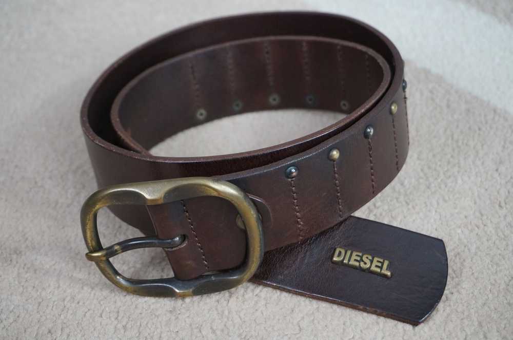Diesel × Vintage Vintage DIESEL leather belt. Mad… - image 3