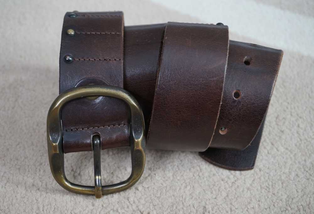 Diesel × Vintage Vintage DIESEL leather belt. Mad… - image 5