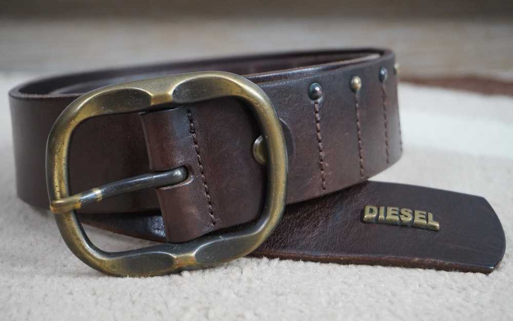 Diesel × Vintage Vintage DIESEL leather belt. Mad… - image 6
