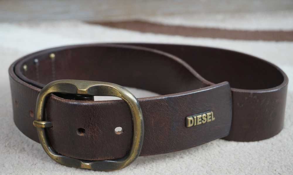 Diesel × Vintage Vintage DIESEL leather belt. Mad… - image 8