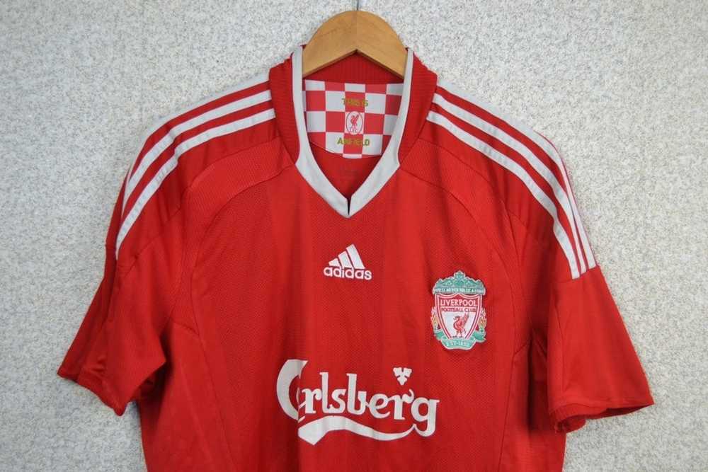 LIVERPOOL 2008 2010 LONG SLEEVE UCL HOME SHIRT (Excellent) L – Foot-Jerseys