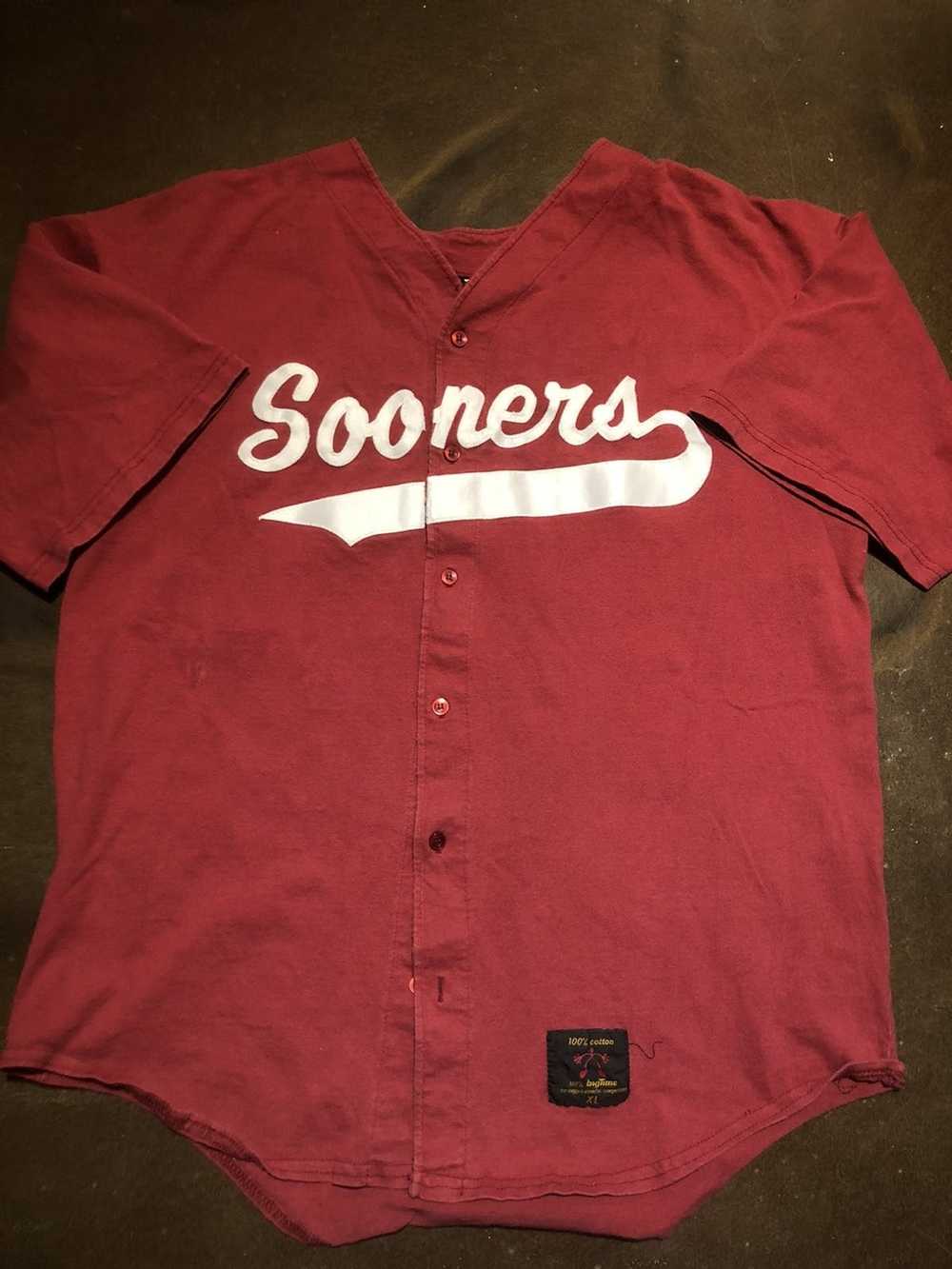 Ncaa × Vintage Vtg Oklahoma sooners baseball Jers… - image 3