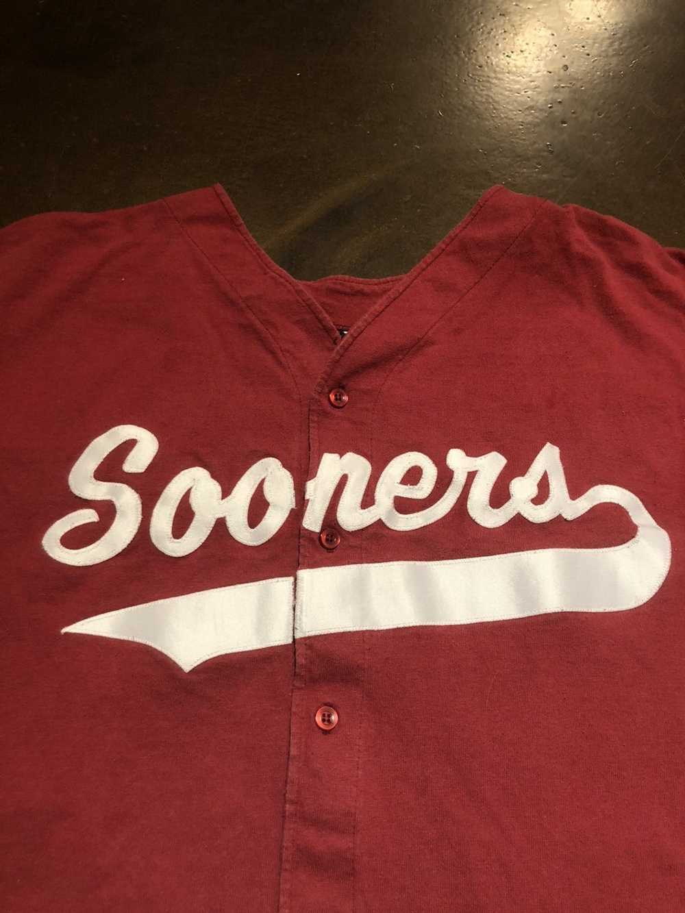 Ncaa × Vintage Vtg Oklahoma sooners baseball Jers… - image 4