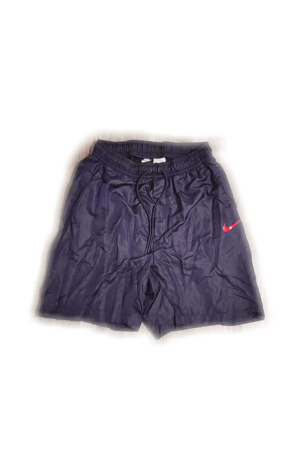 Nike × Vintage Y2K Nike Training Shorts (Red/Blue) - image 1