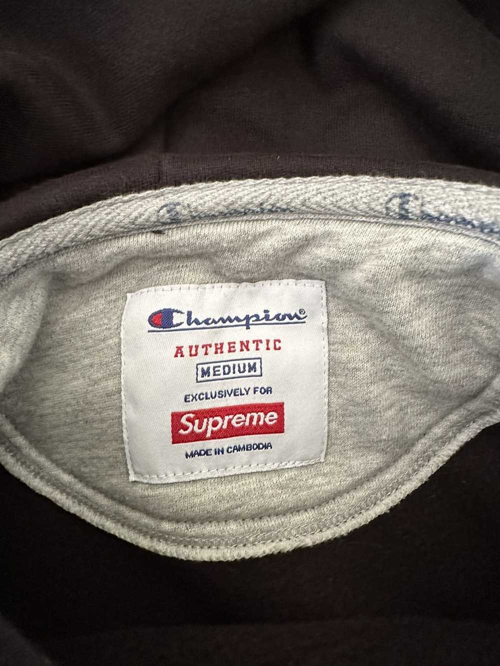 Champion × Supreme Supreme Champion Label Hooded … - image 4