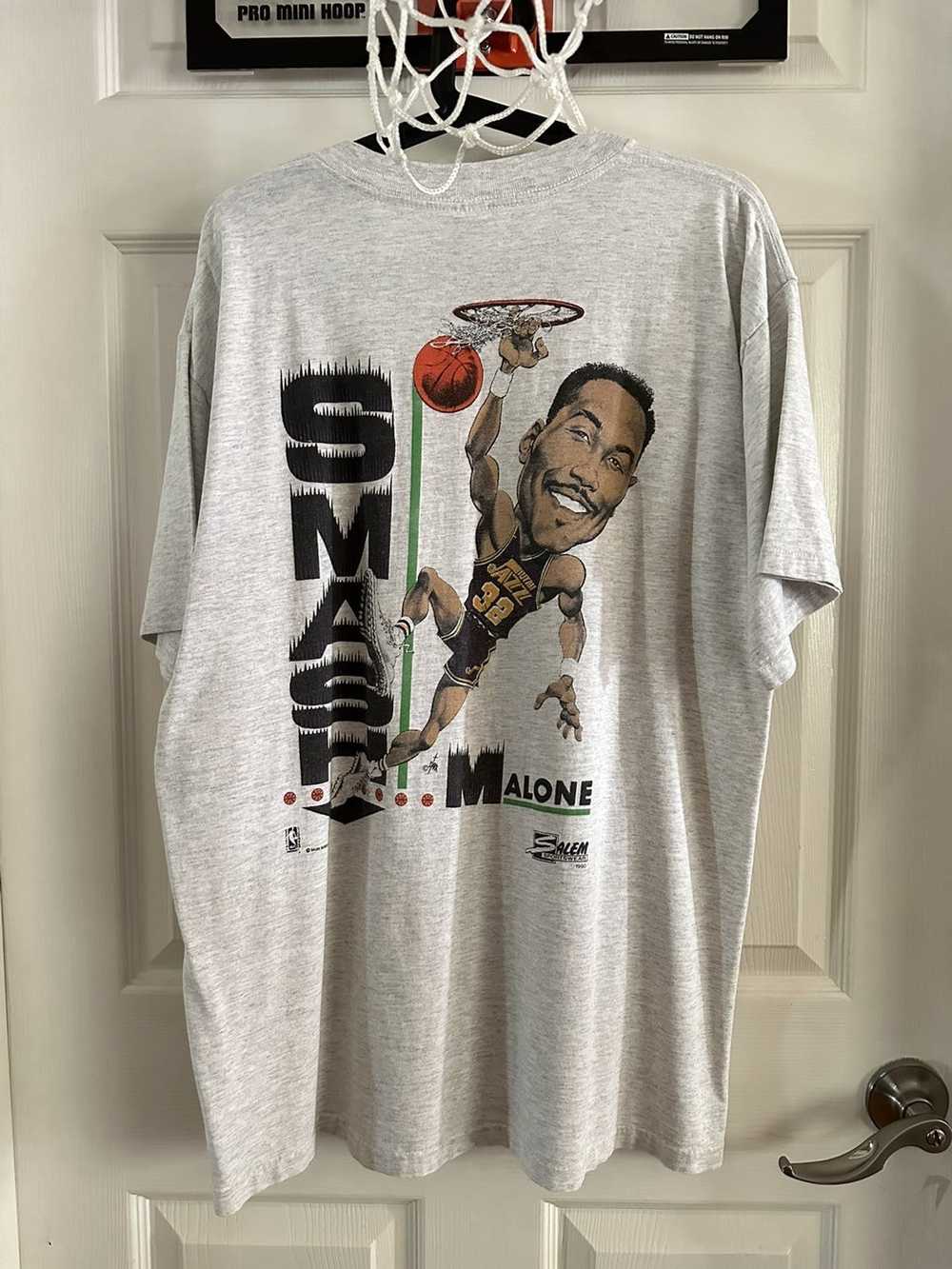 Vintage Salem Utah Jazz Stockton Malone T-shirt - image 4