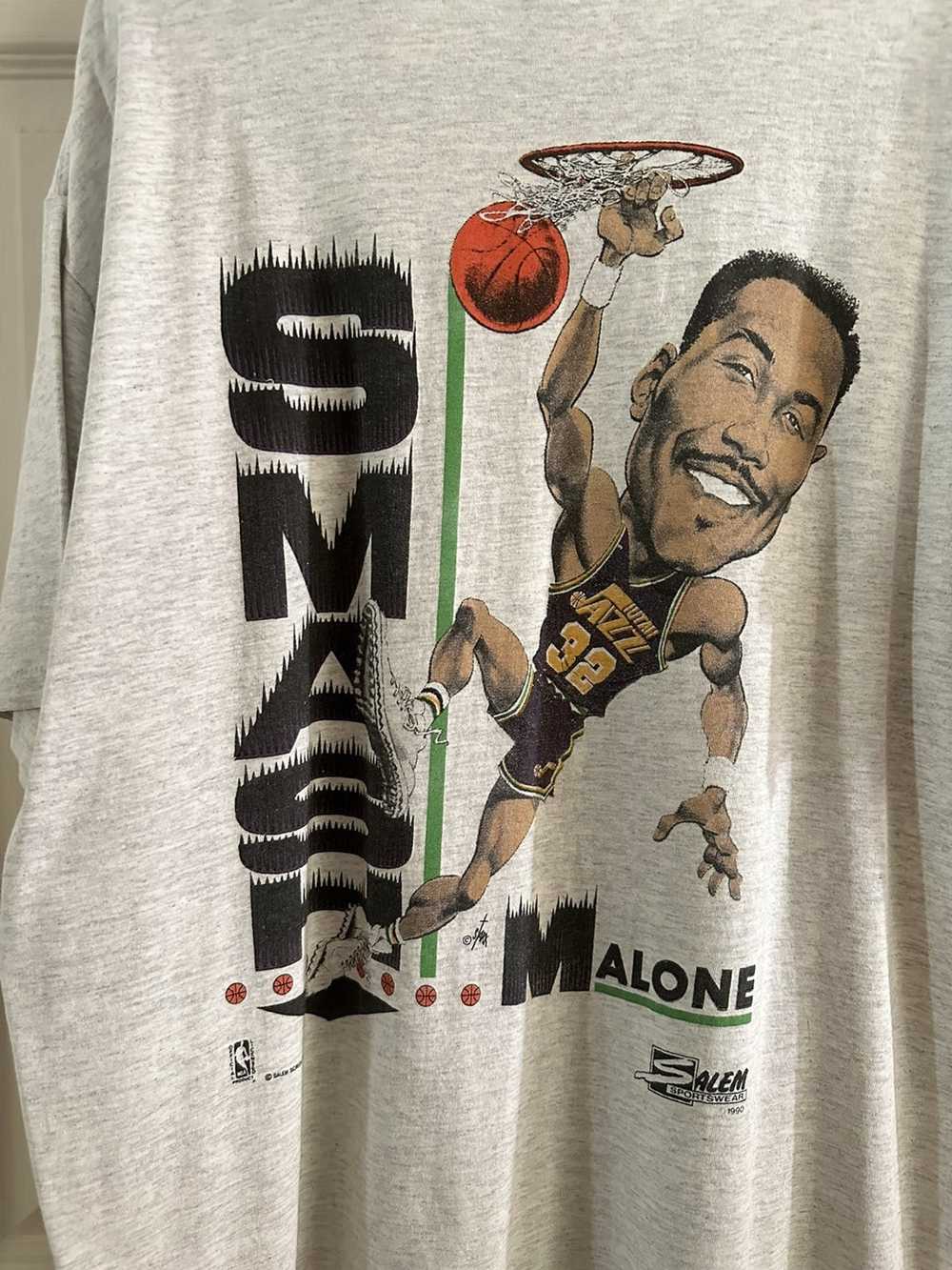 Vintage Salem Utah Jazz Stockton Malone T-shirt - image 5