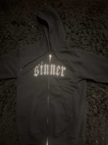 Sinner rhinestone online hoodie