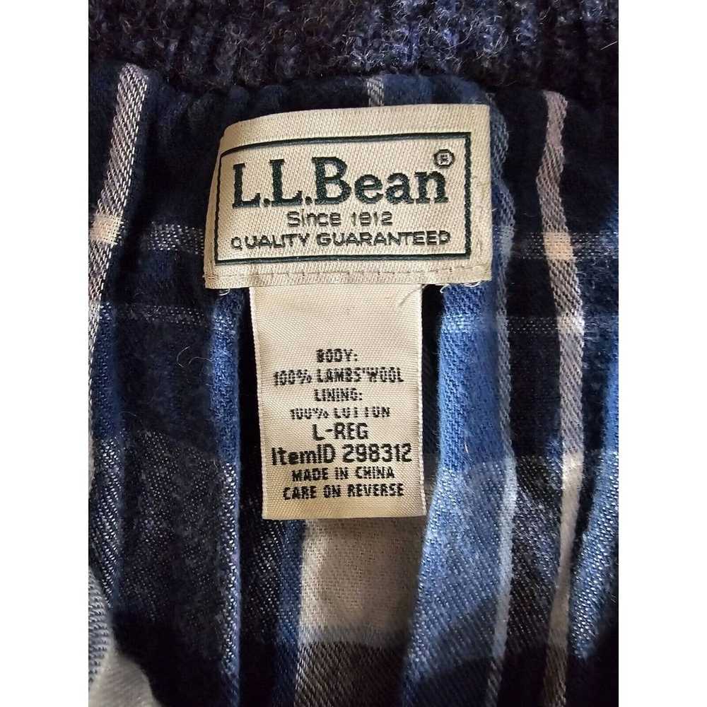 L.L. Bean LL Bean Mens L Lambswool Cardigan Sweat… - image 3