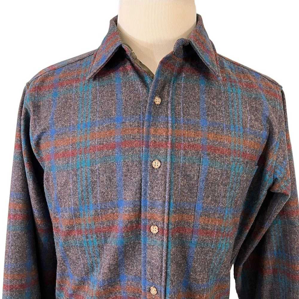 Pendleton Pendleton Shirt Size Medium Blue Wool P… - image 3