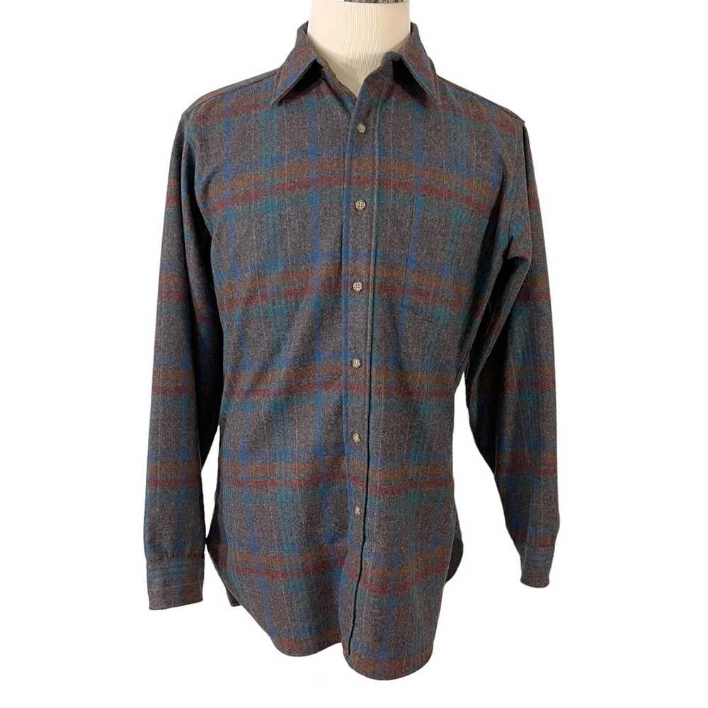 Pendleton Pendleton Shirt Size Medium Blue Wool P… - image 4