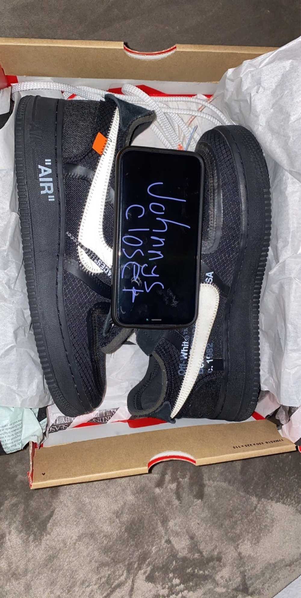 Nike × Off-White OFF-WHITE x Air Force 1 Low Blac… - image 1