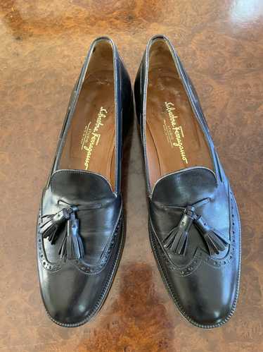 Salvatore Ferragamo Leather Tassel Wingtip Loafer